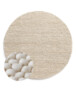 Round wool rug - Fjell white - overzicht, thumbnail