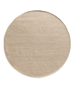 Round wool rug - Grund beige - overzicht