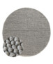Round wool rug - Løkke light grey - overzicht, thumbnail