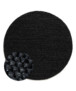 Round wool rug - Løkke black - overzicht, thumbnail
