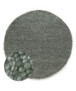Round wool rug - Silvull green - overzicht, thumbnail