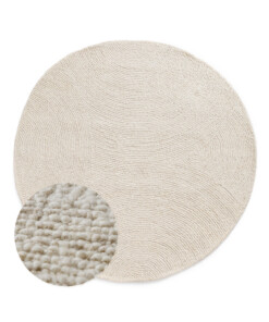 Round wool rug - Tvist ivory - overzicht