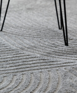 Scandinavian rug - Contour Bend grey - close up, thumbnail