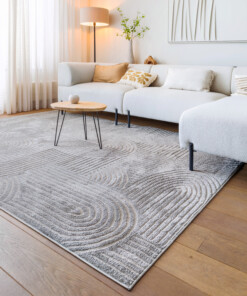 Scandinavian rug - Contour Bend grey - sfeer