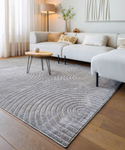 Scandinavian rug - Contour Curve grey - sfeer
