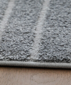 Scandinavian rug - Contour Edge grey - close up, thumbnail