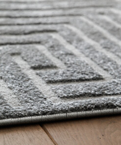 Scandinavian Rug - Contour Gem Grey - close up, thumbnail