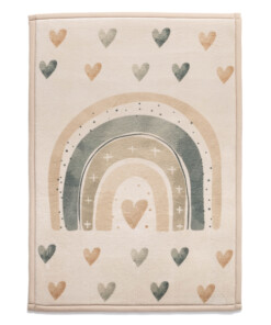 Play rug - Pluffy Heart cream/multi - overzicht