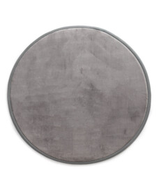 Round play mat - Pluffy dark grey - overzicht, thumbnail