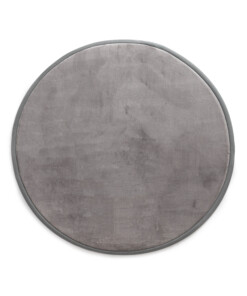 Round play mat - Pluffy dark grey - overzicht