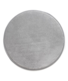 Round play mat - Pluffy light grey - overzicht, thumbnail