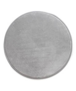 Round play mat - Pluffy light grey - overzicht