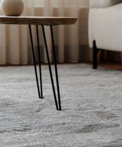 Velvet rug - Flair grey - close up, thumbnail