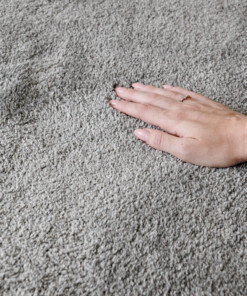 Velvet rug - Flair grey - close up, thumbnail