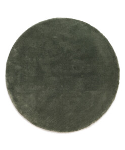 Washable round rug - Clean Prestige green - overzicht