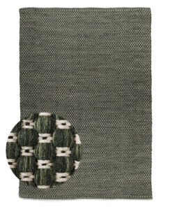 Wool rug - Huldra green - overzicht