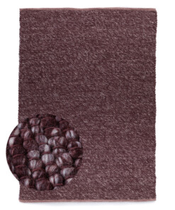Wool rug - Silvull burgundy - overzicht