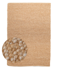 Wool rug - Silvull cognac - overzicht