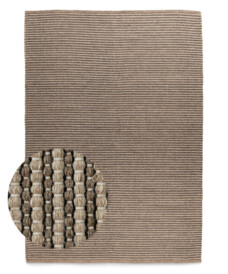 Wool rug - Strim beige - overzicht, thumbnail