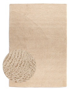 Wool rug - Tvist licht beige - overzicht