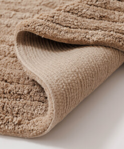 Oval bath mat - Stille beige - close up, thumbnail