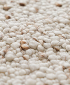 Wool rug - Bergull ivory/beige - close up, thumbnail