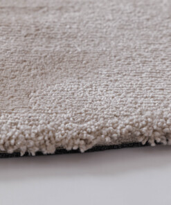Washable round rug - Clean Prestige beige - close up, thumbnail
