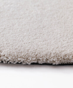 Washable round rug - Clean Prestige cream - close up, thumbnail