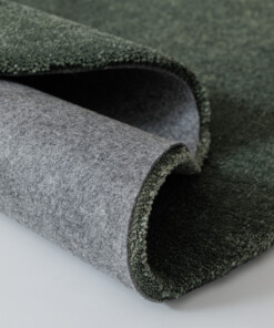Washable round rug - Clean Prestige green - close up, thumbnail