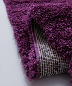 Runner rug thick - Cozy Shaggy purple - close up, thumbnail