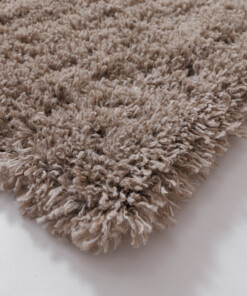 Thick rug - Cozy Shaggy beige - close up, thumbnail
