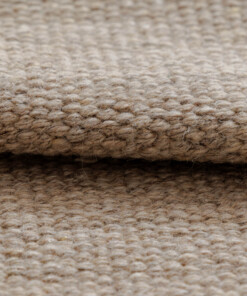 Round wool rug - Grund beige - close up, thumbnail