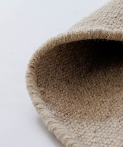 Round wool rug - Grund beige - close up, thumbnail
