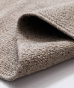 Wool rug - Grund grey - close up, thumbnail