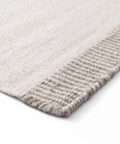 Wool rug - Grund ivory - close up