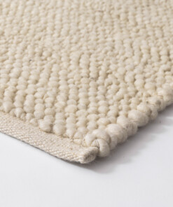 Wool rug - Heimur ivory/natural - close up, thumbnail