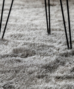 Velvet rug - Posh grey - close up, thumbnail