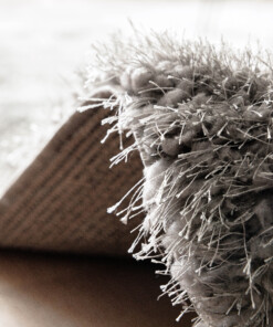 Velvet rug - Posh grey - close up, thumbnail