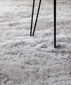 Velvet rug - Posh light silver - close up, thumbnail