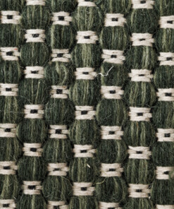Wool rug - Huldra green - close up, thumbnail