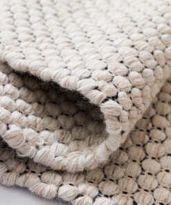 Wool rug - Huldra ivory - close up, thumbnail