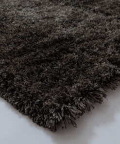 Shaggy rug - Meadow anthracite - close up, thumbnail