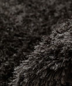 Shaggy rug - Meadow anthracite - close up, thumbnail
