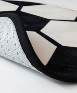 Round play mat - Pluffy Soccer multi - close up, thumbnail