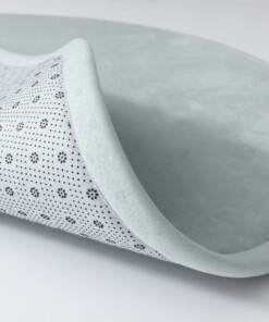 Round play mat - Pluffy light blue - close up