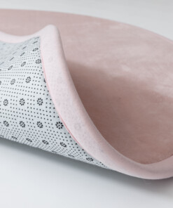 Round play mat - Pluffy pink - close up