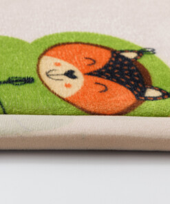 Play rug square - Pluffy Forest animals multi - close up, thumbnail