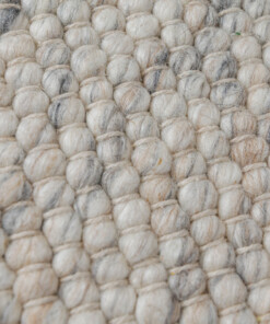 Wool rug - Silvull beige - close up, thumbnail