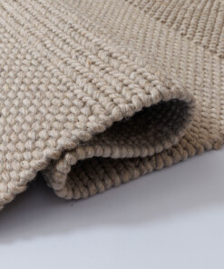 Wool rug - Skift beige - close up, thumbnail