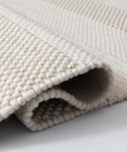 Wool rug - Skift ivory - close up, thumbnail